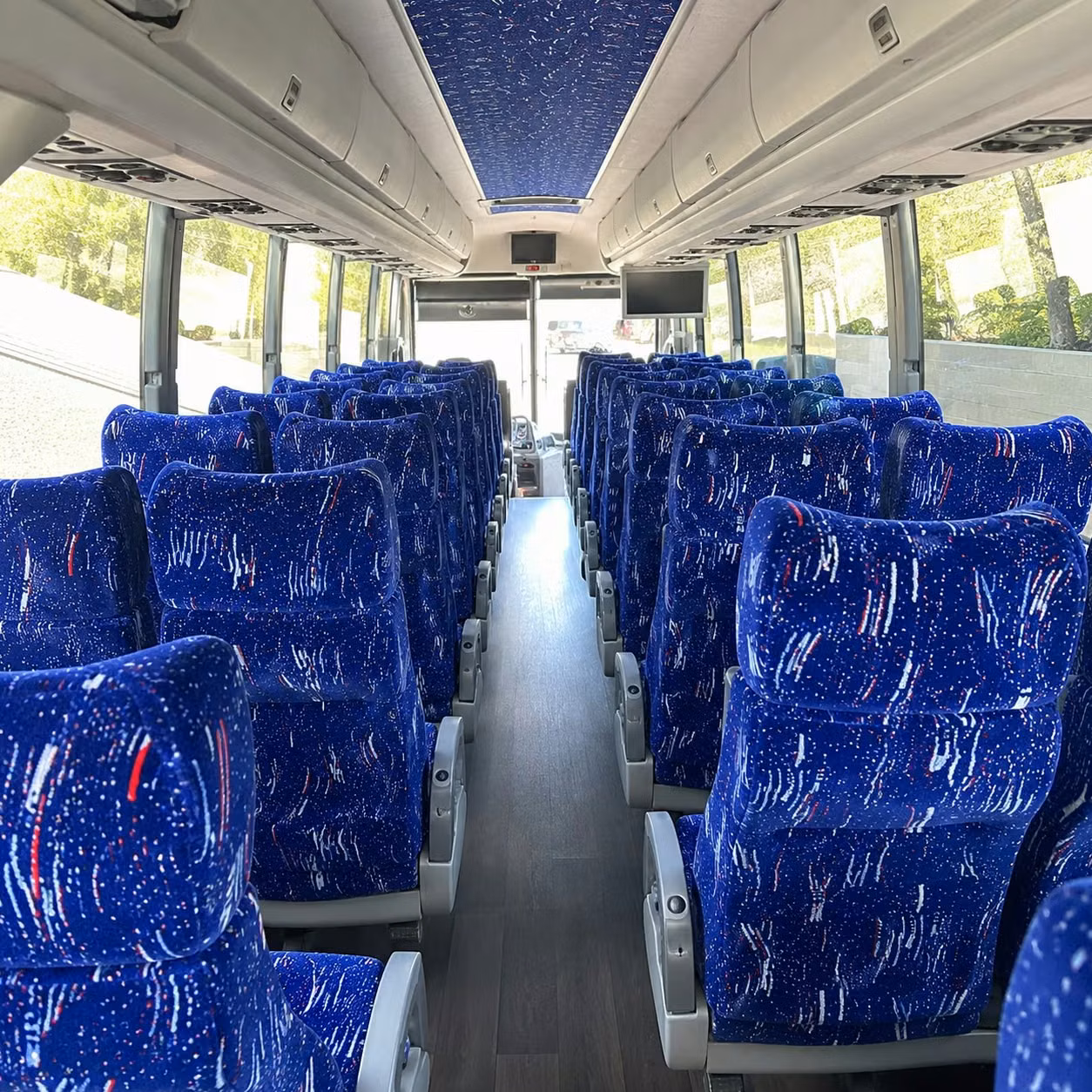 brockton charter bus interior