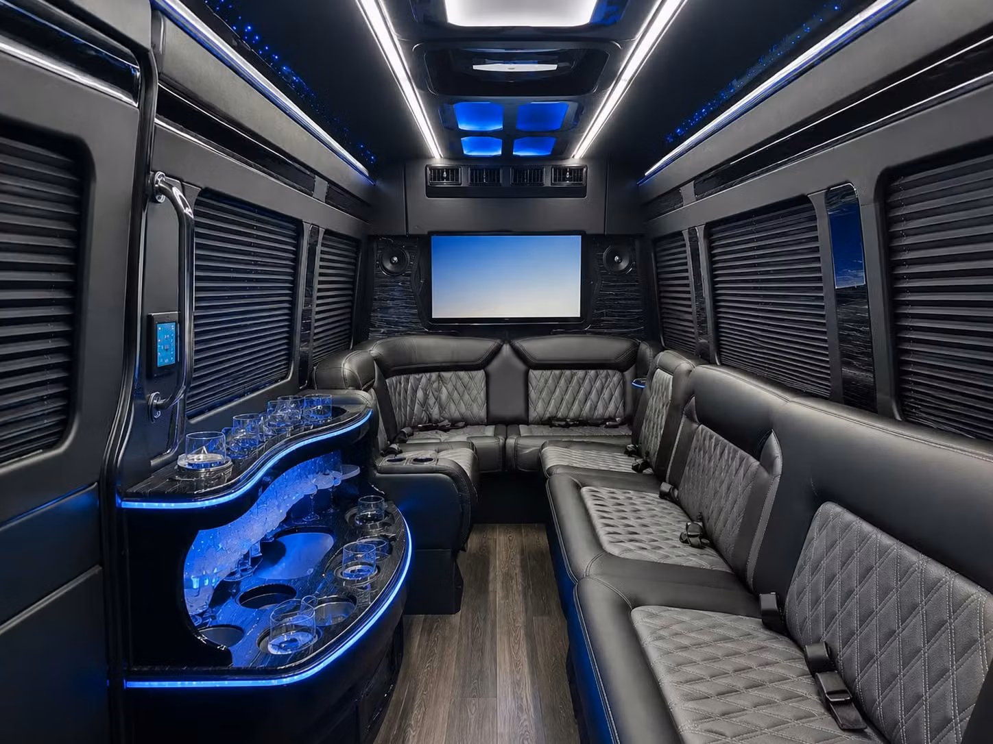 end of night wedding shuttles so every guest gets home safely
